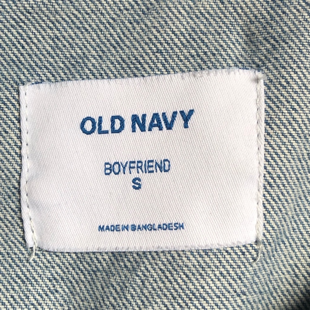 OLD NAVY Rainbow Denim Jacket Blue Womens - Picture 7 of 8